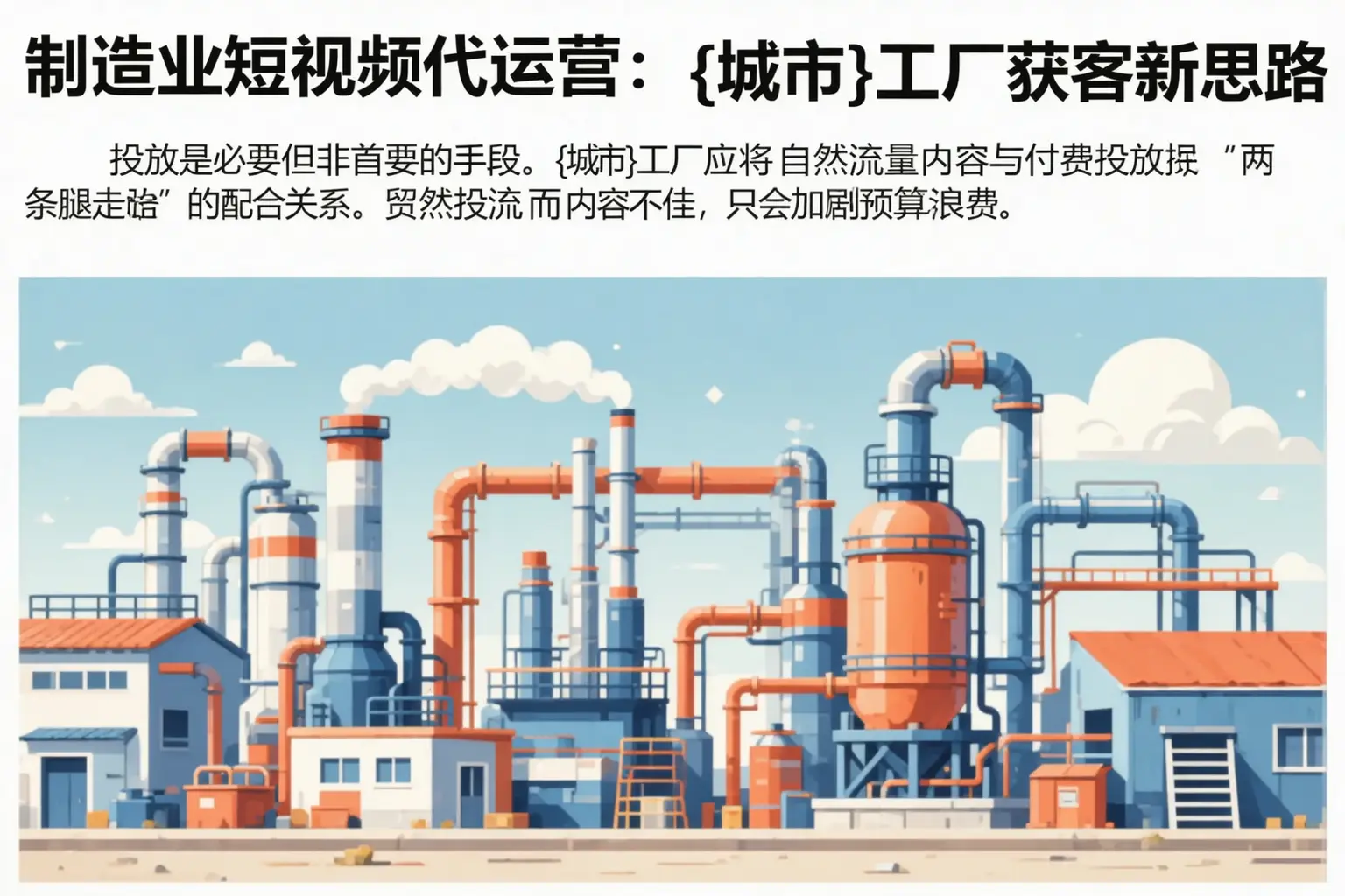 制造业短视频代运营：点军工厂获客新思路